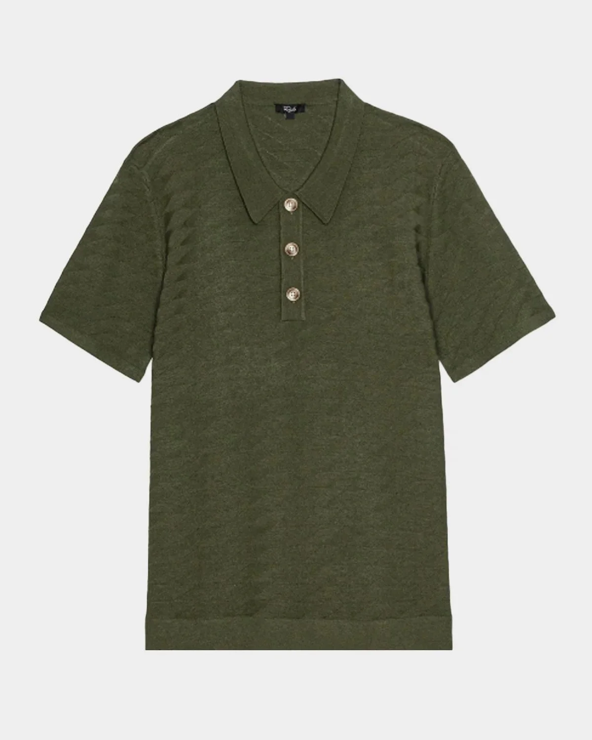 Men's Linden Diamond Cotton Knit Polo Shirt - 1