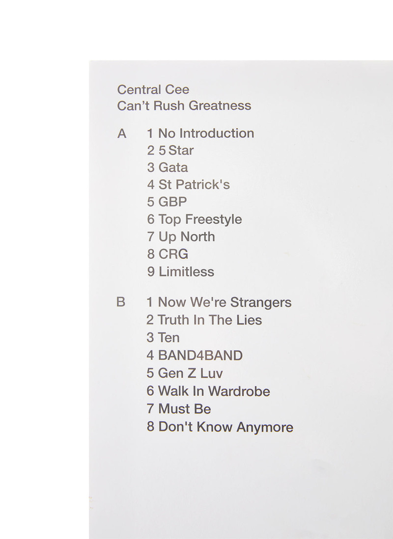 Central Cee - Can't Rush Greatness (Vinyl) 4