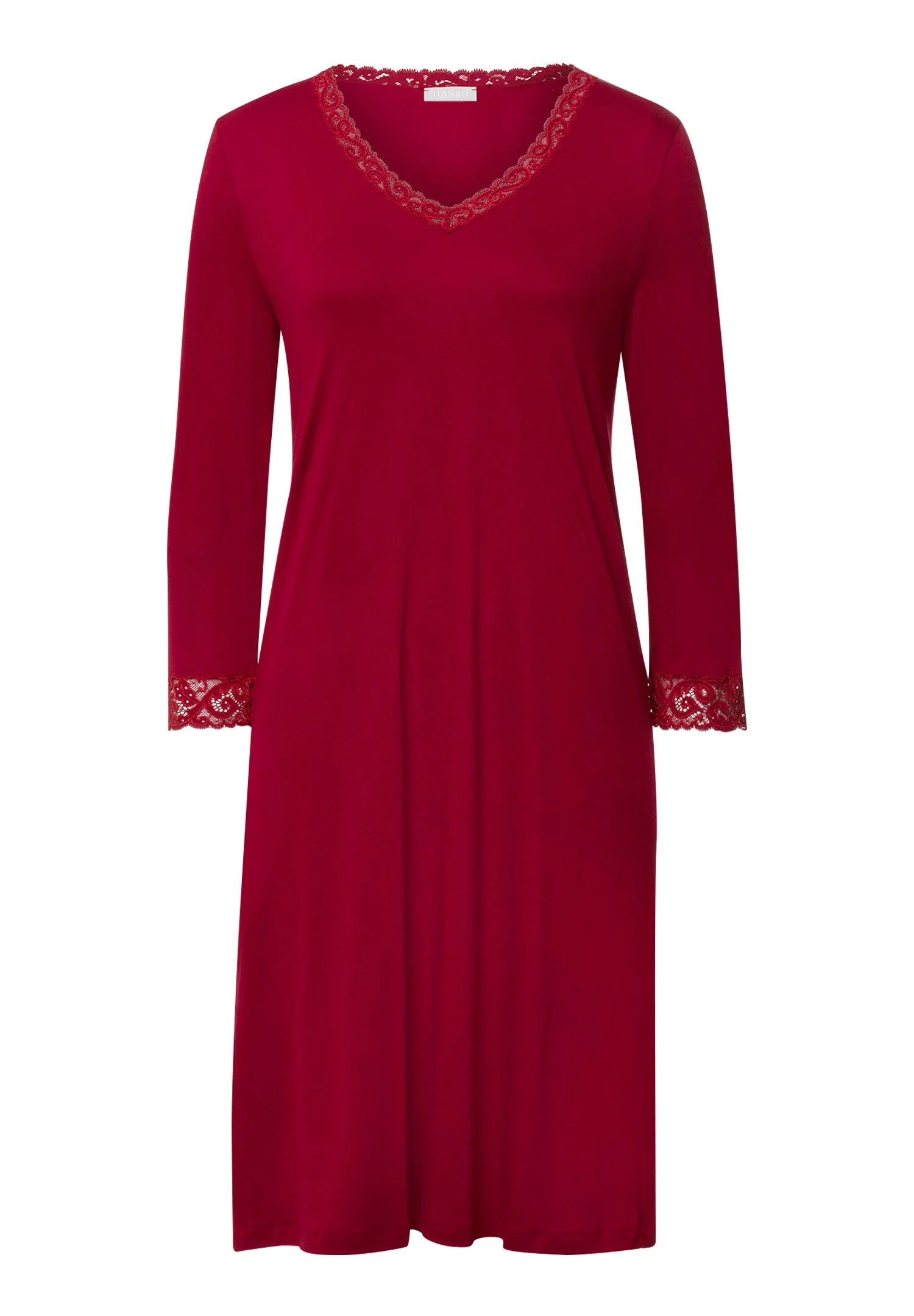 Moments Lace Trim Cotton Nightgown - 1