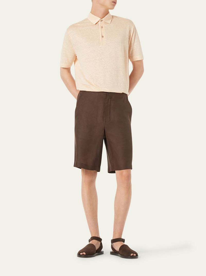 Loro Piana Men's Linen Jersey Dublon Polo Shirt outlook