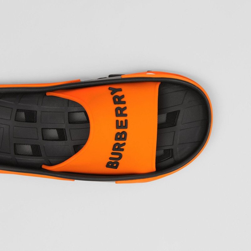 Burberry Two-tone Logo and Panel Detail Slides outlook