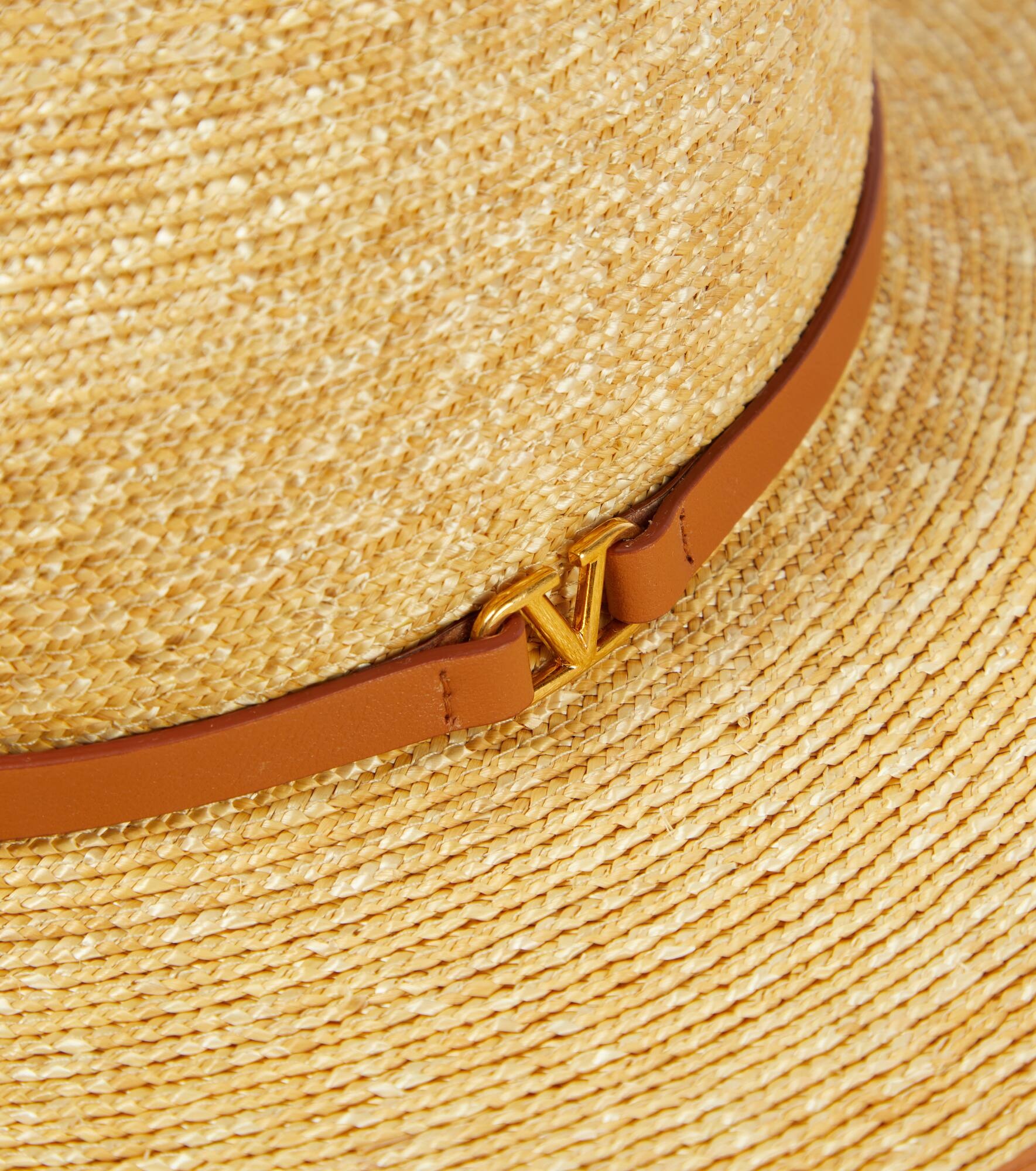 VLogo Signature straw Panama hat - 3