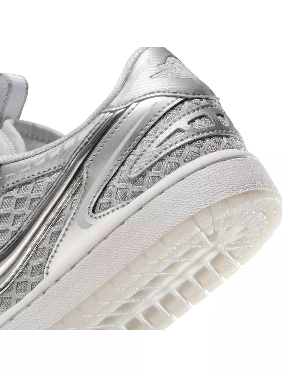 1 Low Method of Make "Neutral Grey/Metallic Silver/White" Women's Shoe - 11