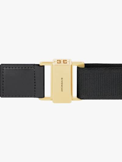 Givenchy BELT IN CANVAS AND LEATHER WITH 4G CLASP outlook