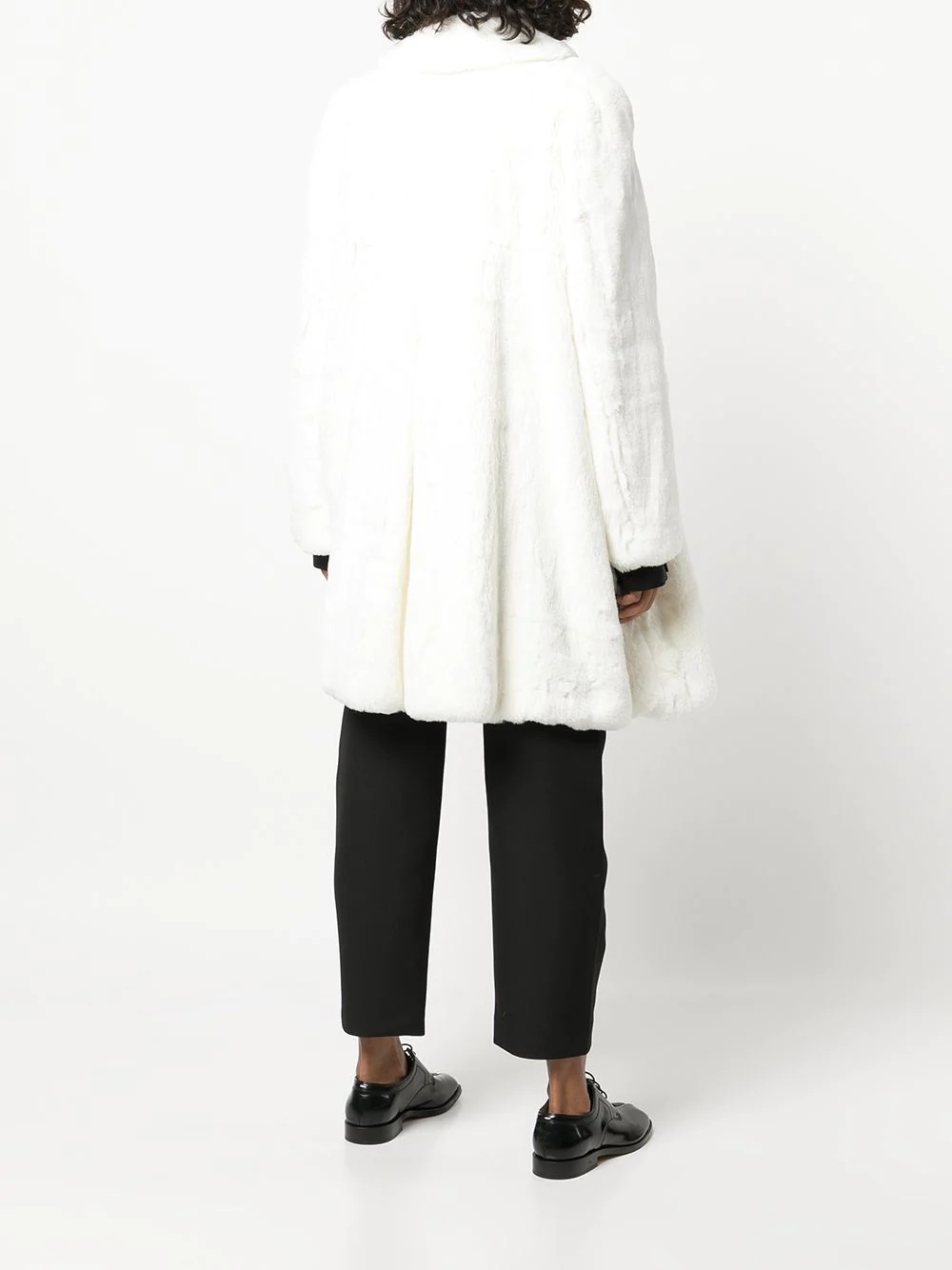 oversized spread collar coat - 4