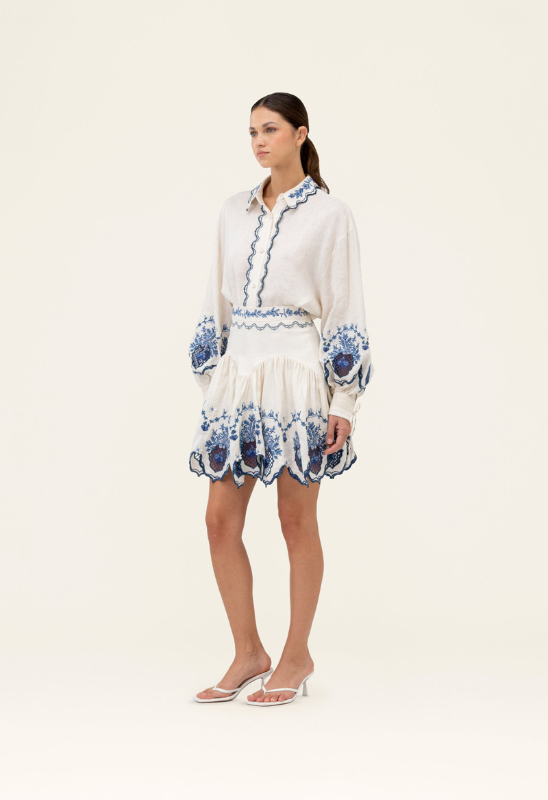 Agua by Agua Bendita Asai Wild Mini Skirt outlook