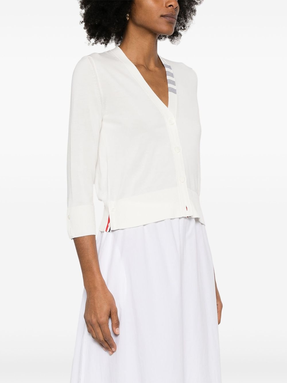 4 Bar Stripes jersey cardigan - 3
