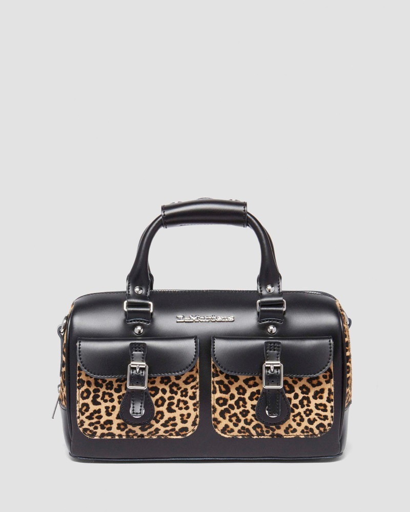Top Handle Bag Leopard Print Hair On 1