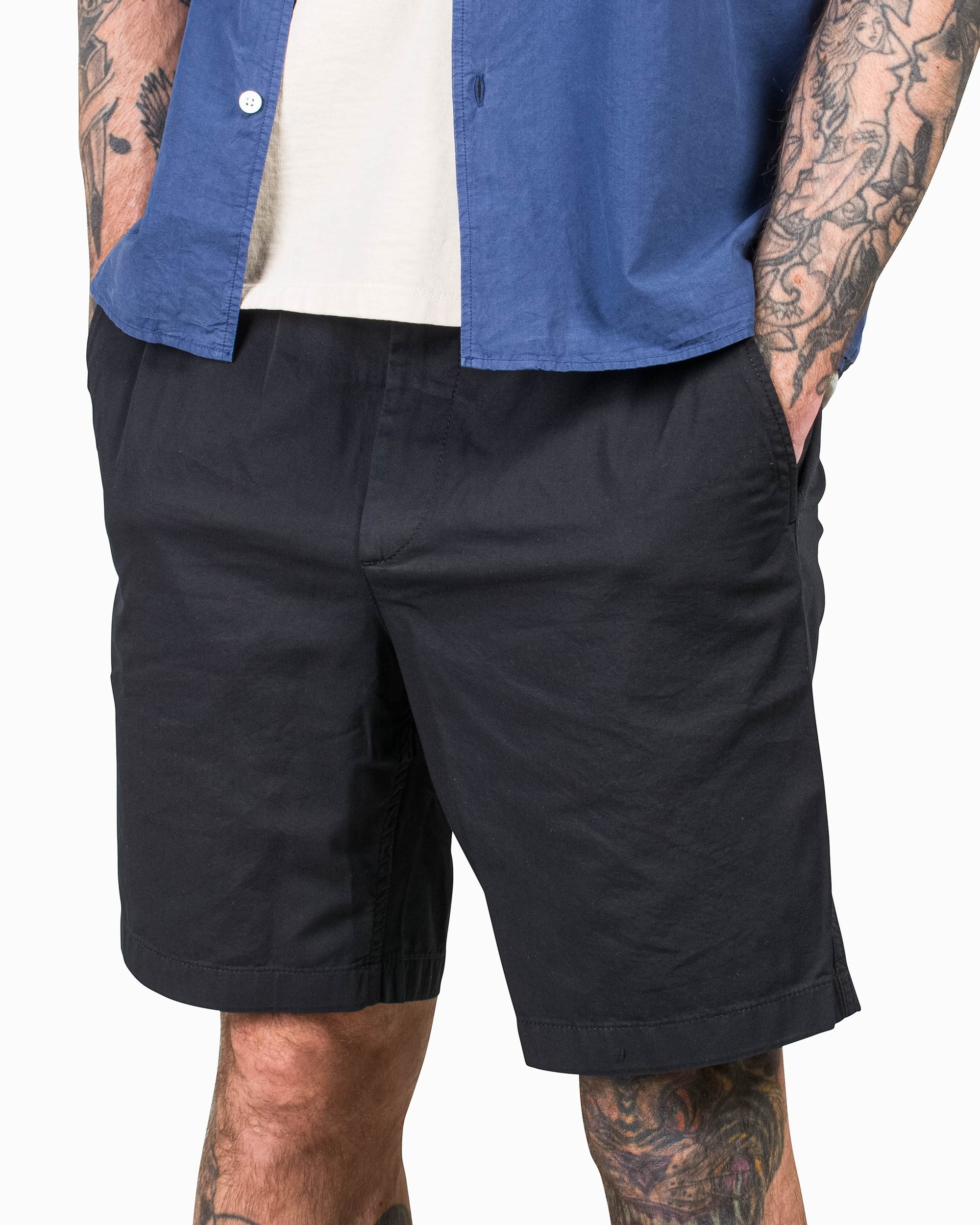Ezra Light Twill Shorts Black - 4