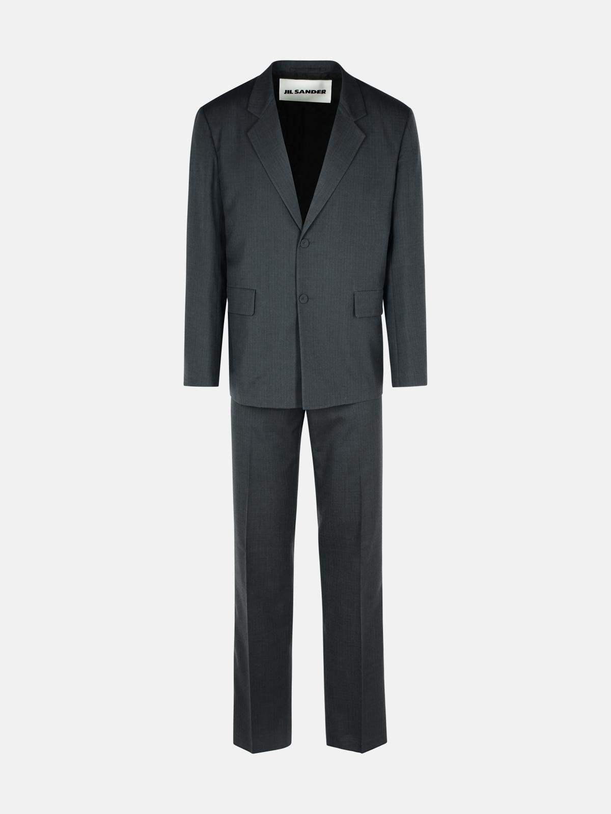 GREY WOOL SUIT - 1