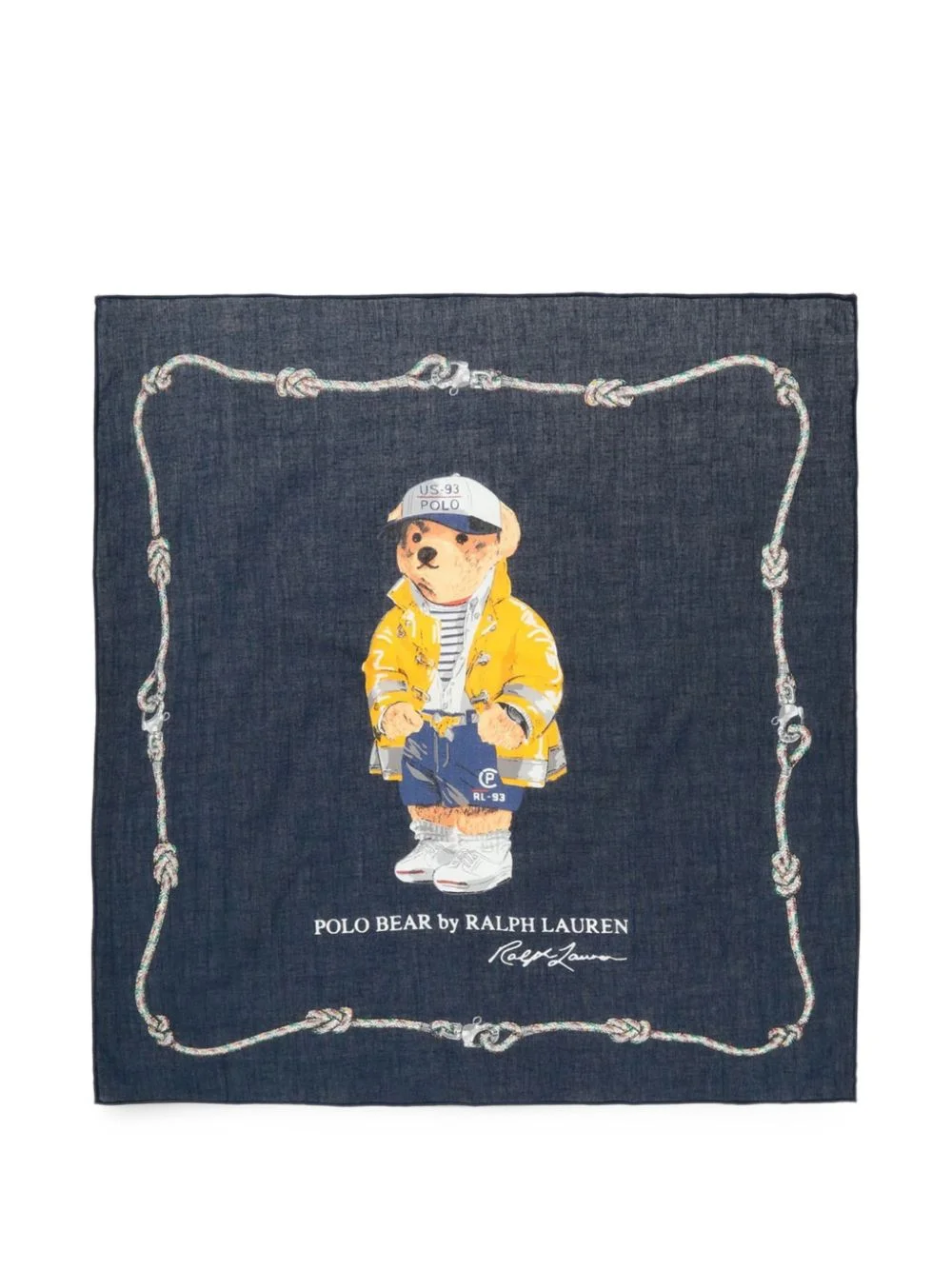Polo Bear rope-print scarf - 1