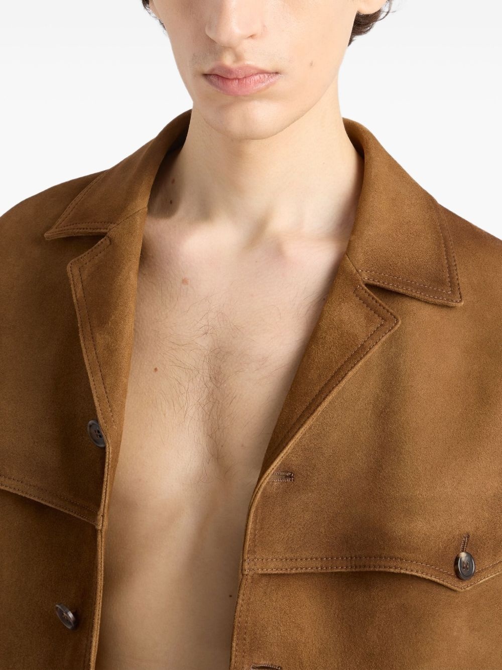 suede blazer - 5