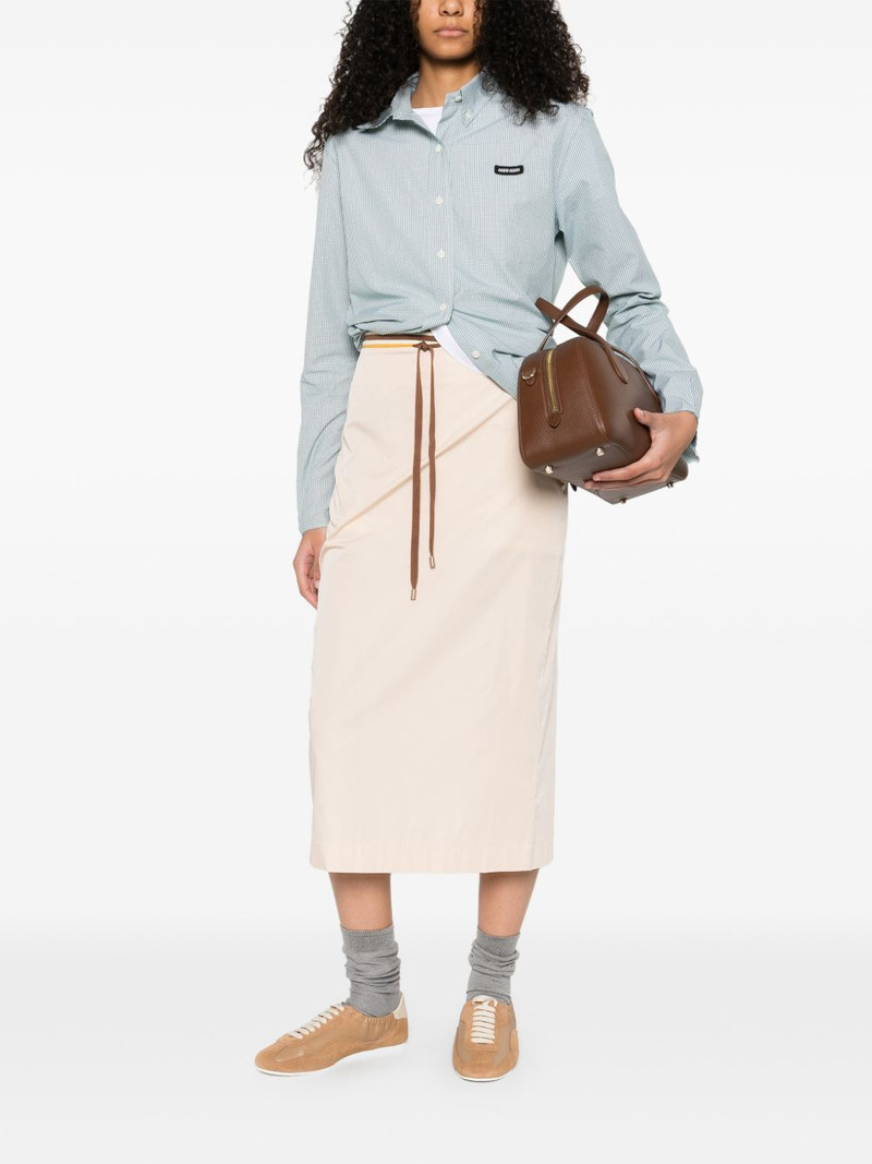 Miu Miu check-pattern buttoned shirt outlook