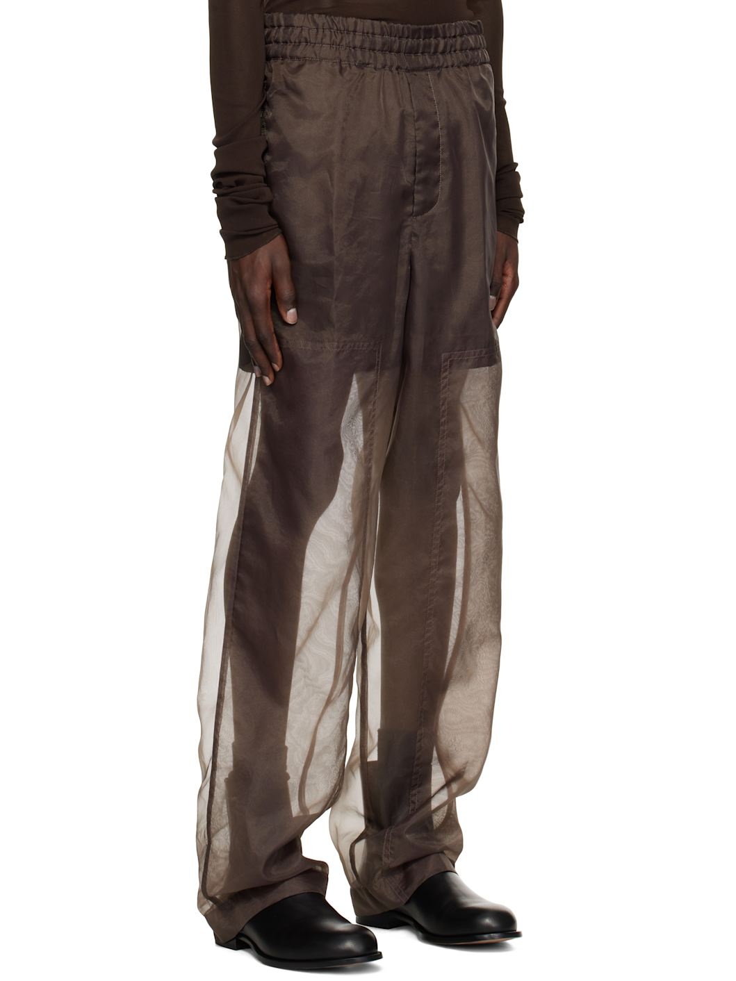 Brown Layered Trousers - 2