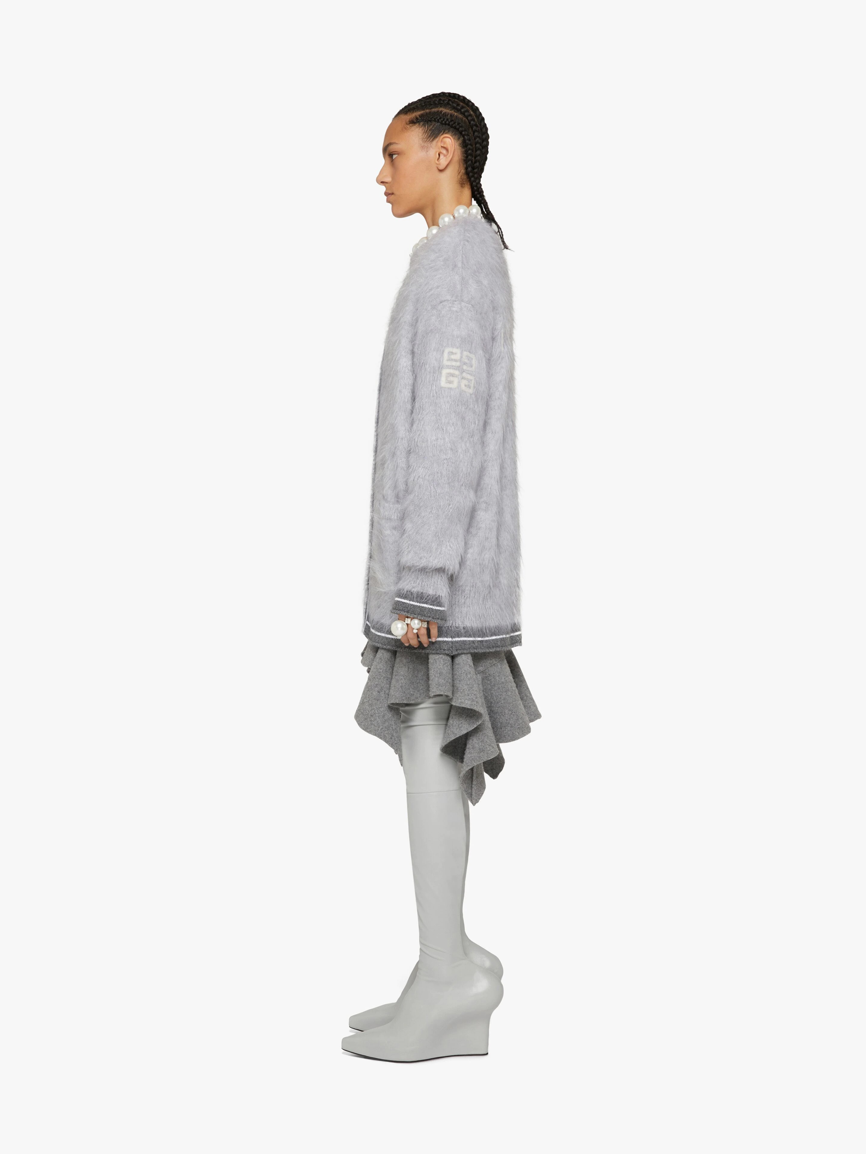 CARDIGAN IN GIVENCHY 4G BRUSHED MOHAIR - 3