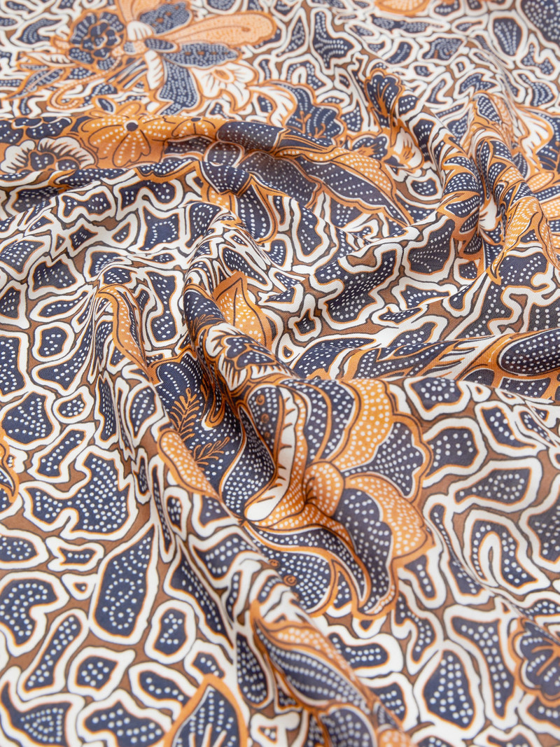 SARONG Modal and silk maxi square - ULTRAMARINE 3