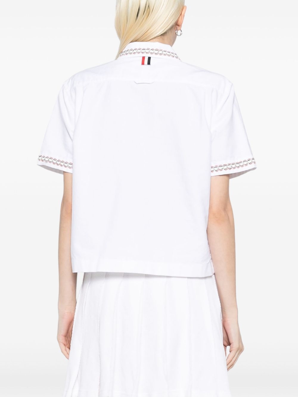 drop-back cropped shirt - 4