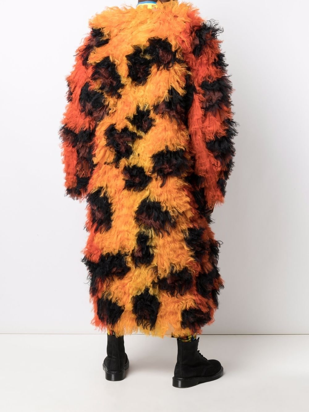 leopard faux-fur coat - 4