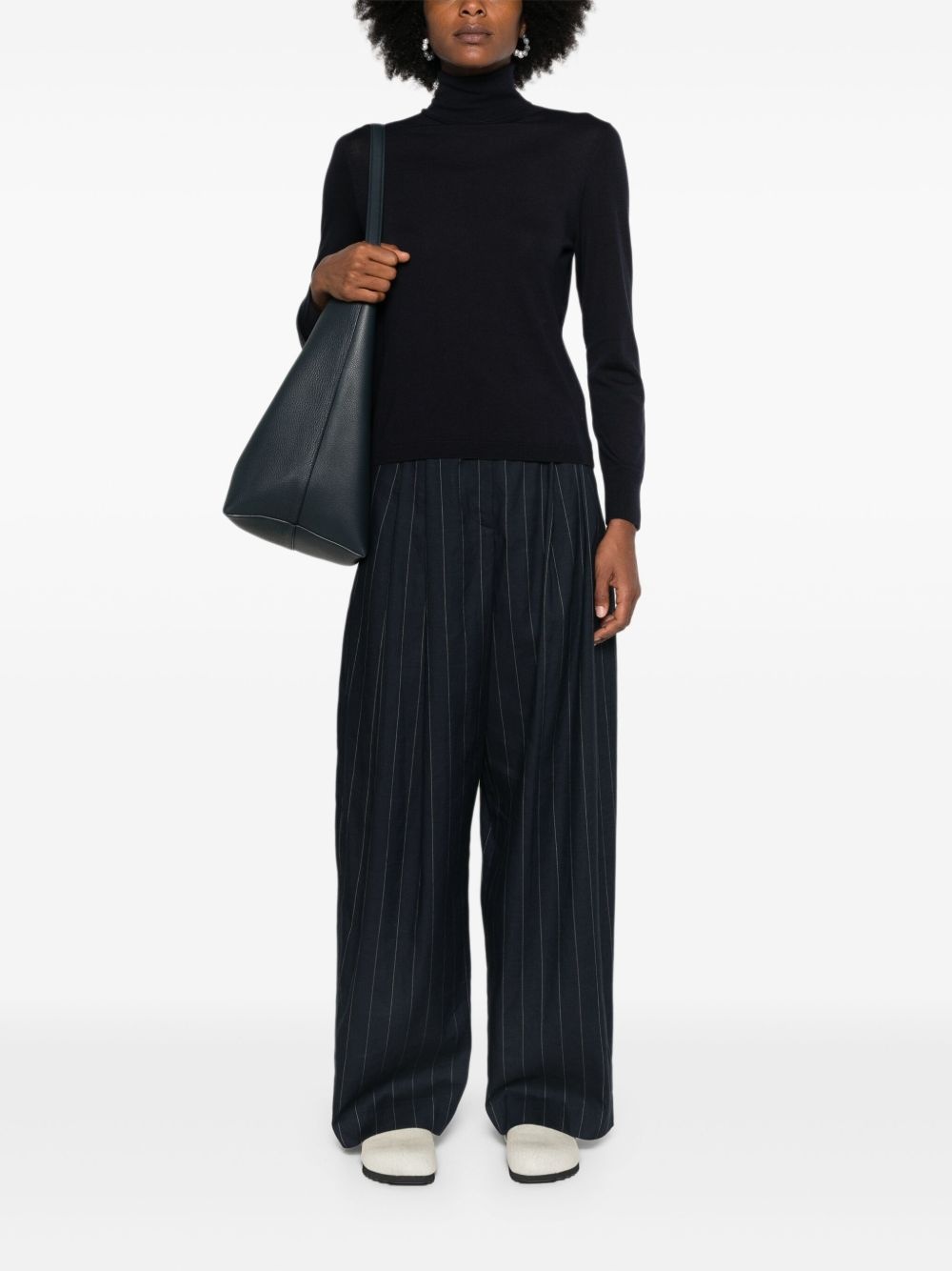 roll-neck virgin wool sweater - 2