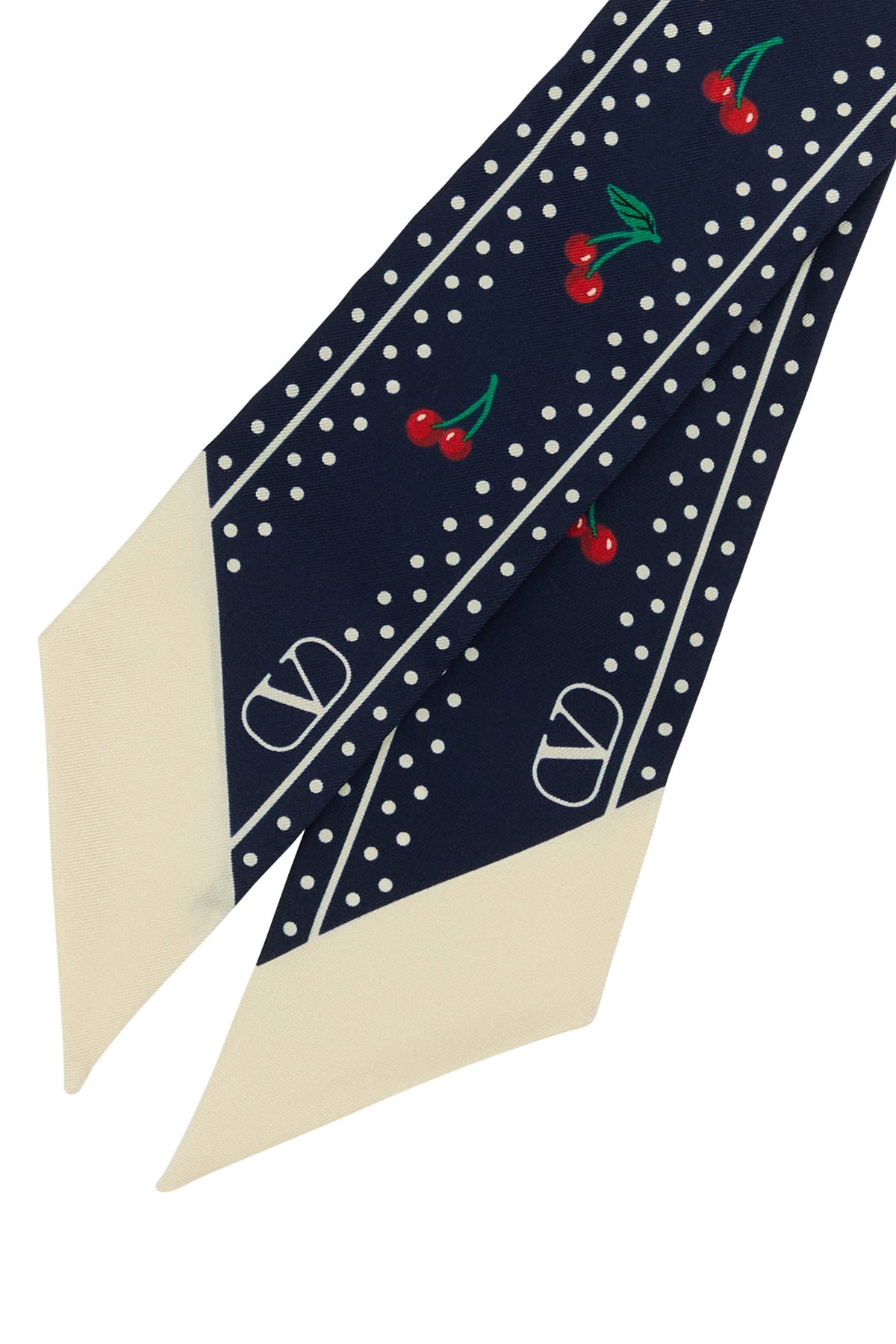 Printed silk Cherryfic foulard - 2