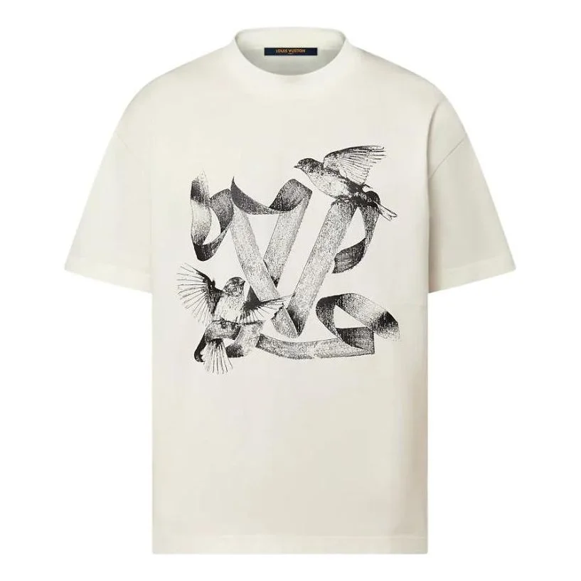 LOUIS VUITTON Graphic Cotton T-shirt 'White' 1ABXR6 - 1