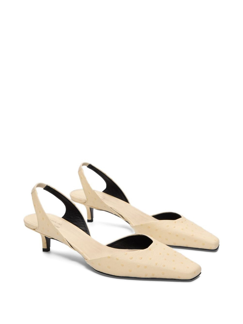 Loulou de Saison Sully square-toe slingback pumps outlook