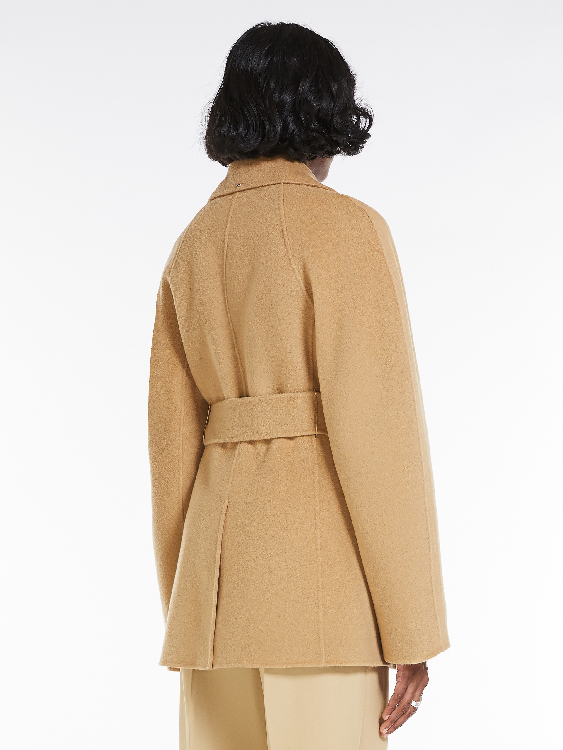 UMANO Short, cashmere blend wrap coat - 4
