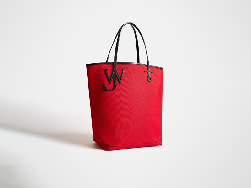 JW Anderson LARGE ANCHOR CANVAS TOTE IN RED outlook