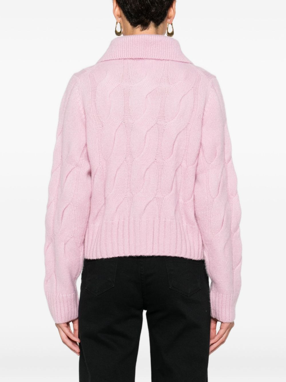 cable-knit cardigan - 4