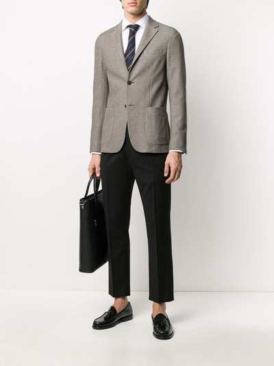 Z Zegna single breasted piqué blazer outlook