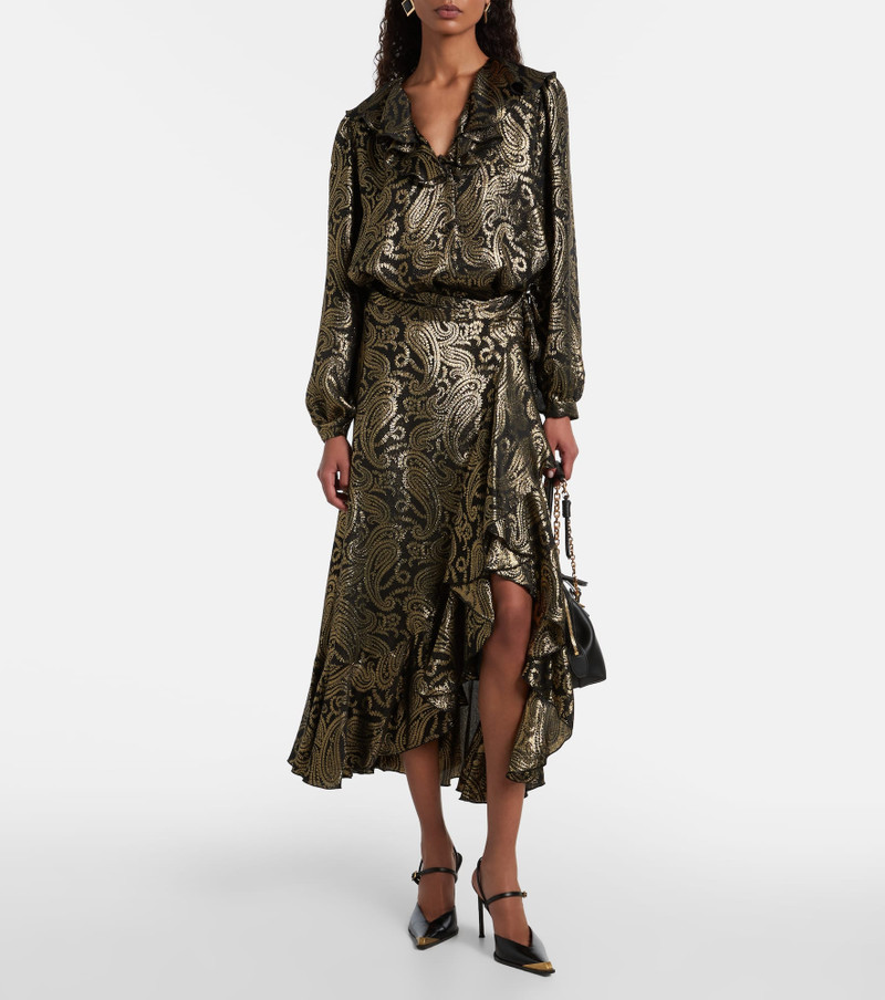 Etro Paisley ruffled silk-blend blouse outlook