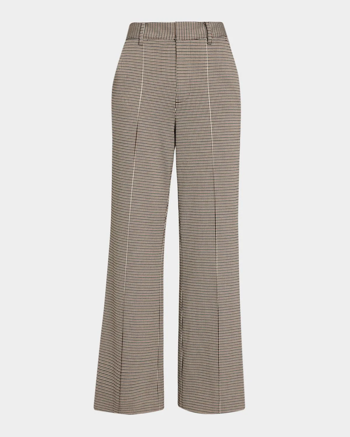 Farrah Ponte Jacquard Trousers - 1