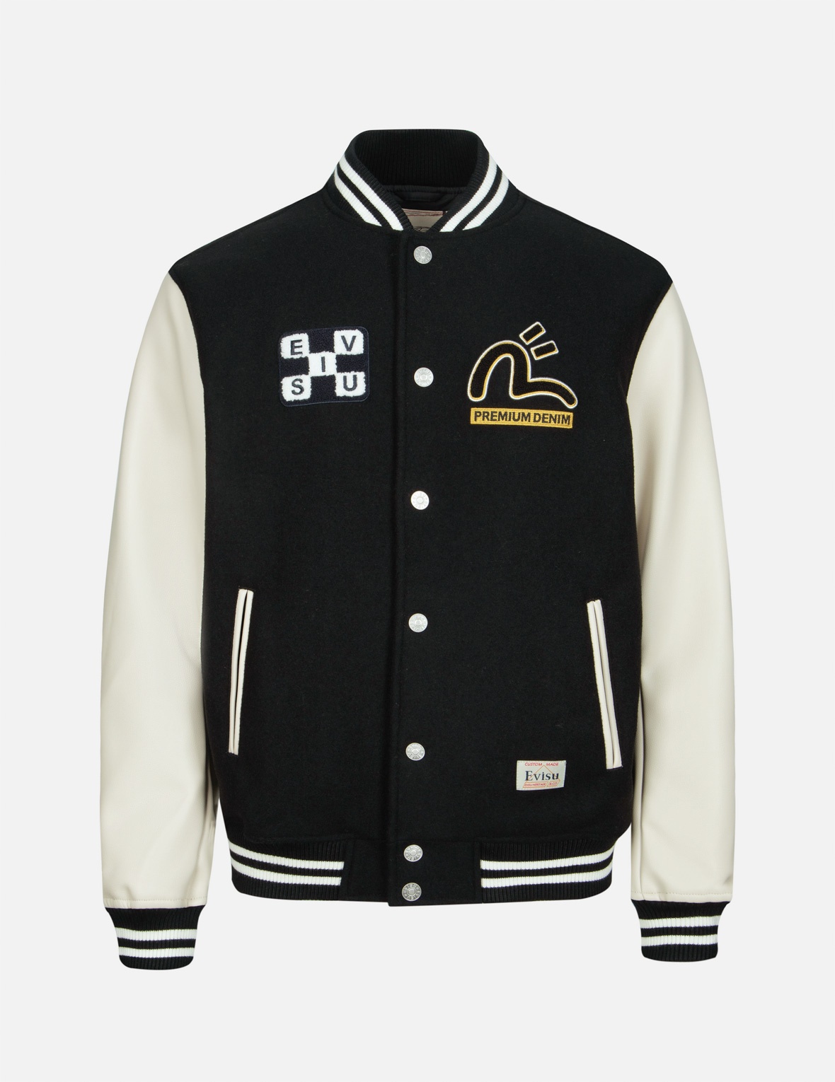 DARUMA APPLIQUÉ RELAX FIT BASEBALL JACKET - 2