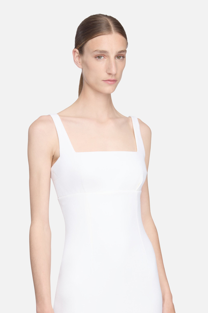 EMILIA WICKSTEAD Micheline Dress in Ivory Double Wool Crepe outlook