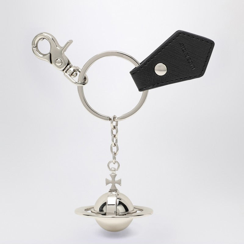 Vivienne Westwood 3D Orb Black Metal Key Ring Women - 2