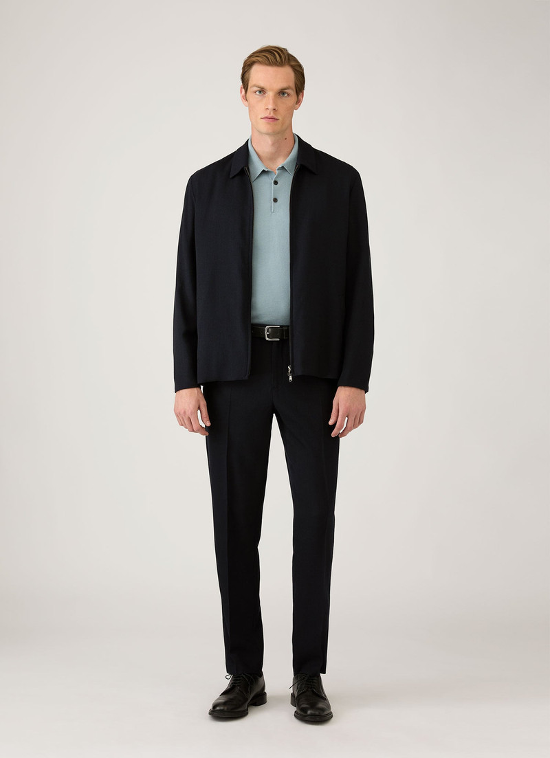 Sunspel Sea Island Cotton Knit Polo Shirt outlook