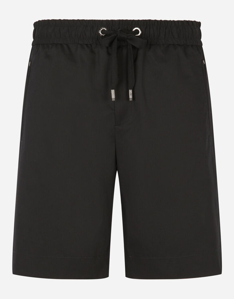 Stretch cotton jogging shorts 3