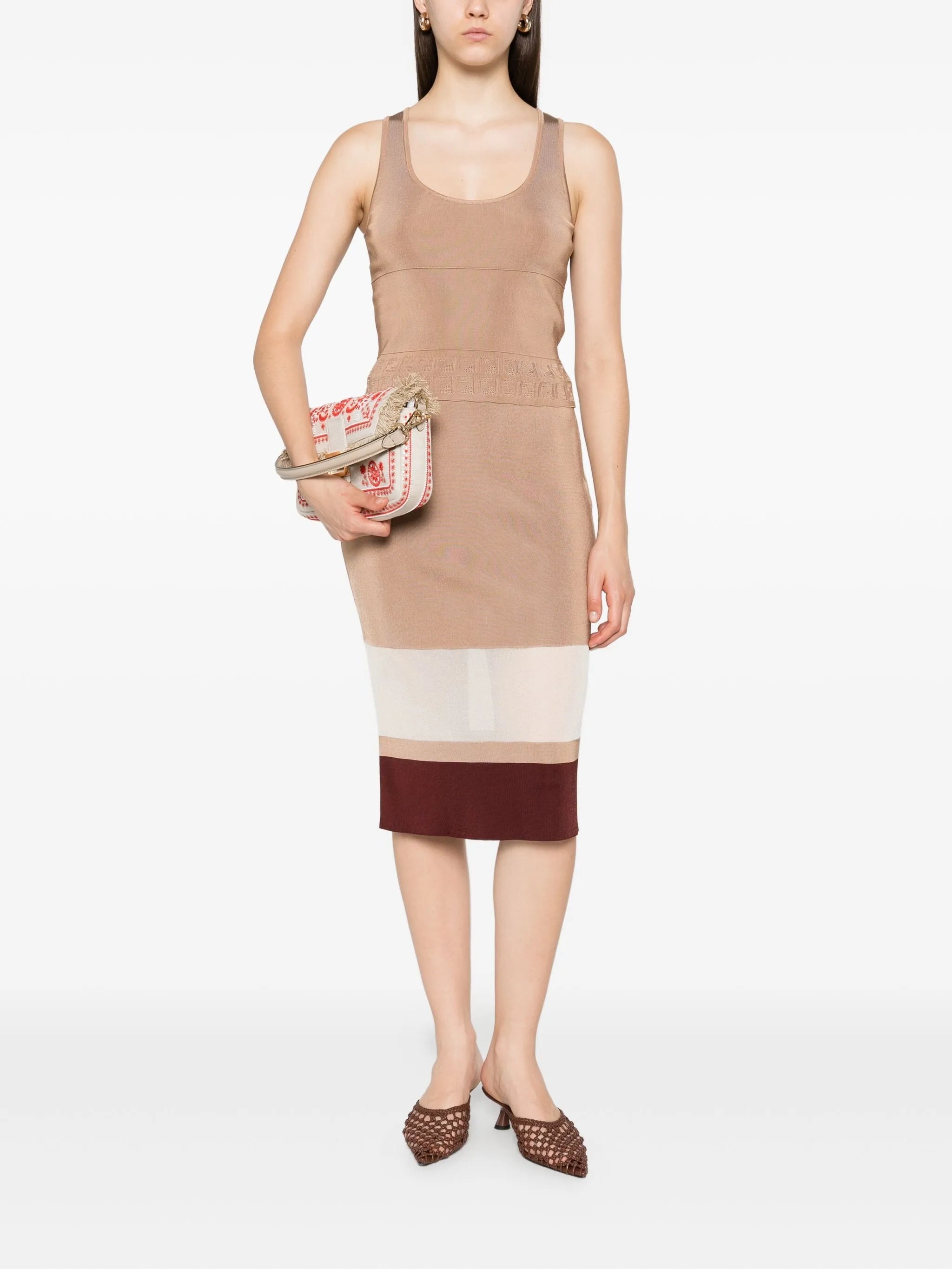 Fendi Panelled Knit Skirt - 5
