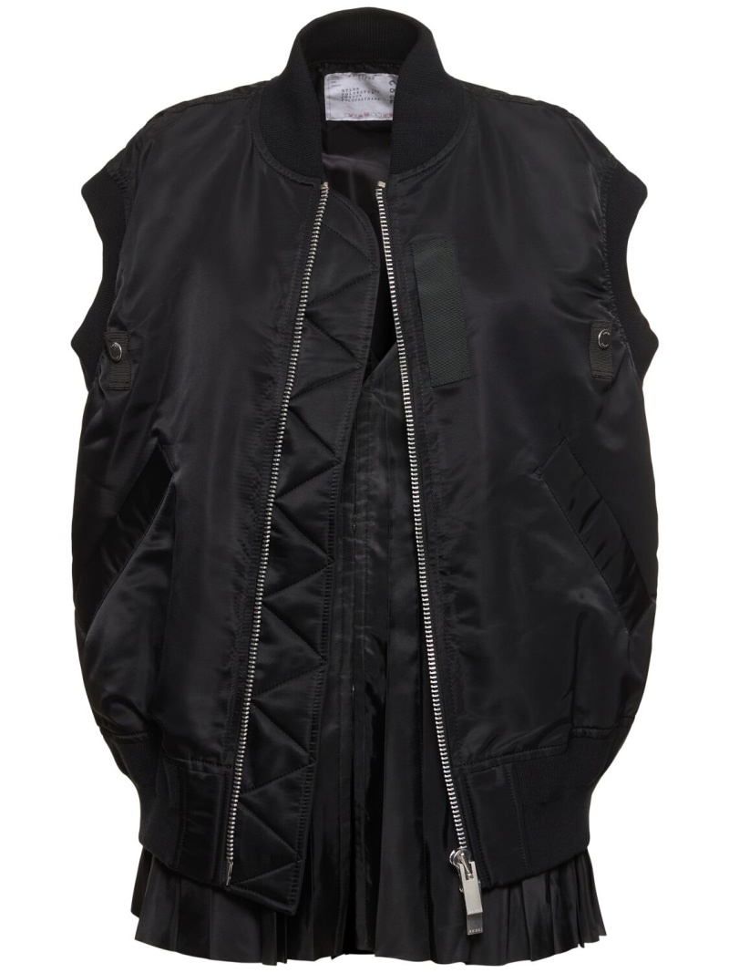 Nylon twill vest - 1