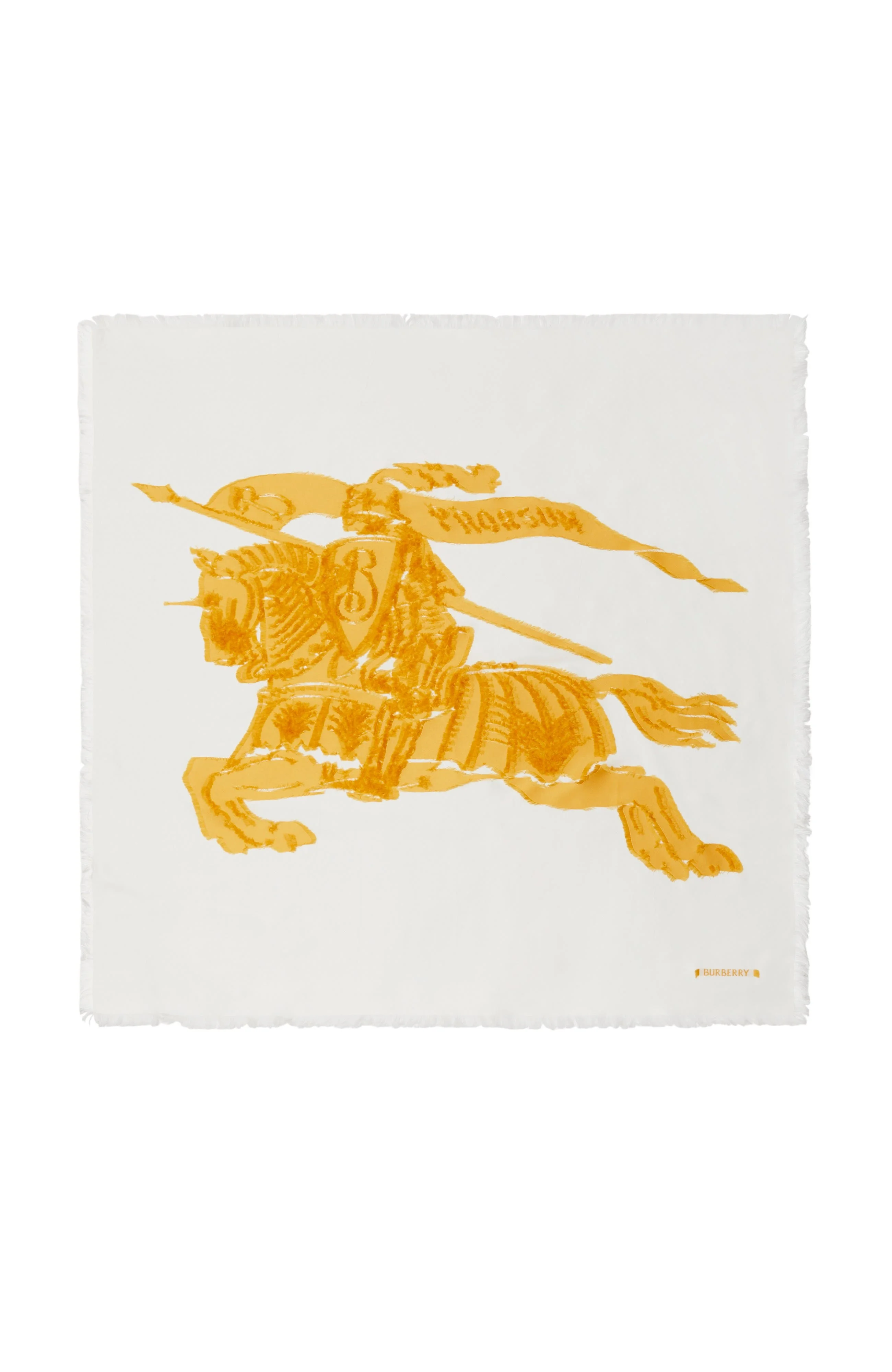 burberry EKD Silk Blend Scarf in Sunflower Yellow at Nordstrom - 1