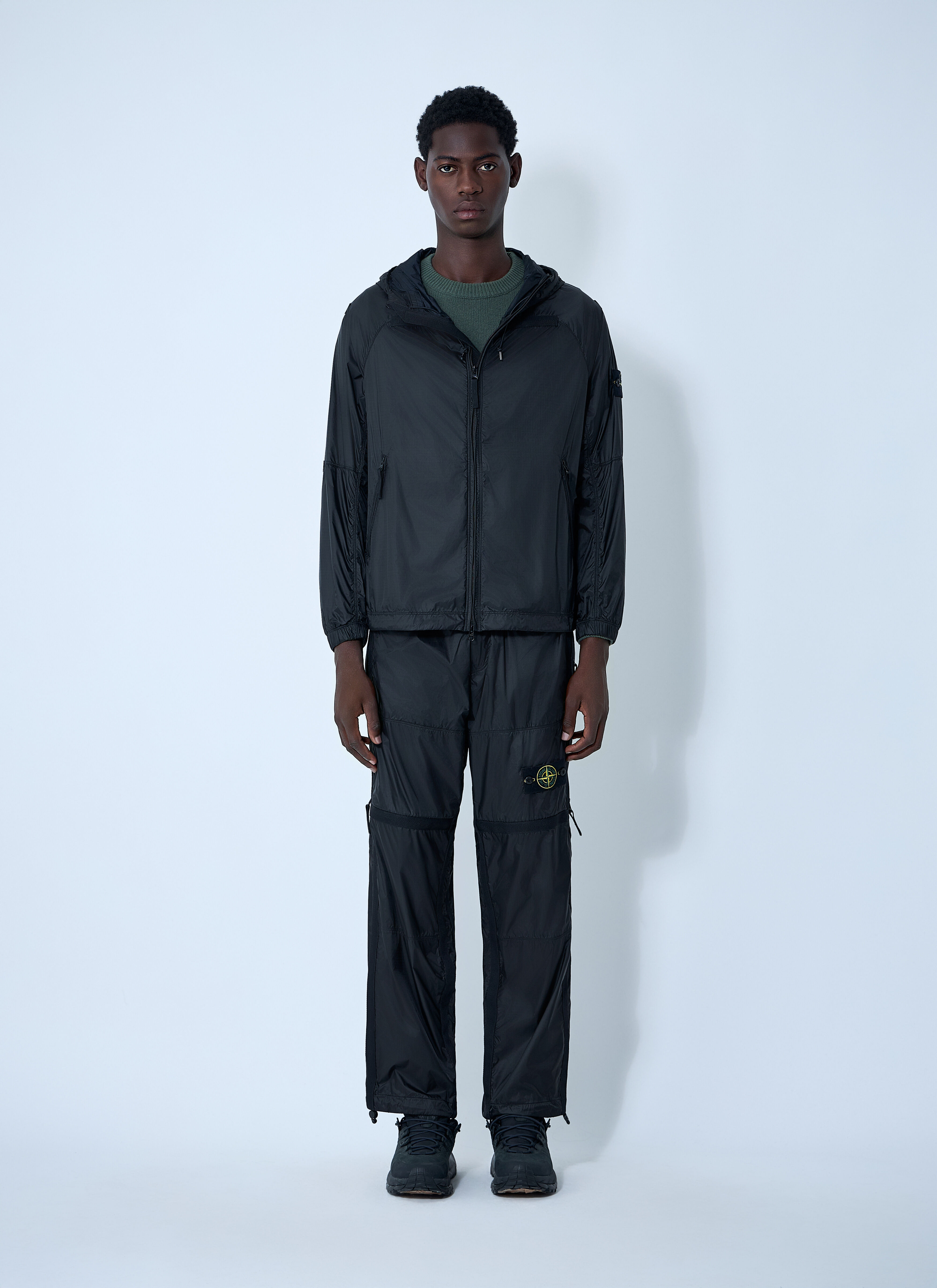 Hooded Logo Patch Jacket - 2