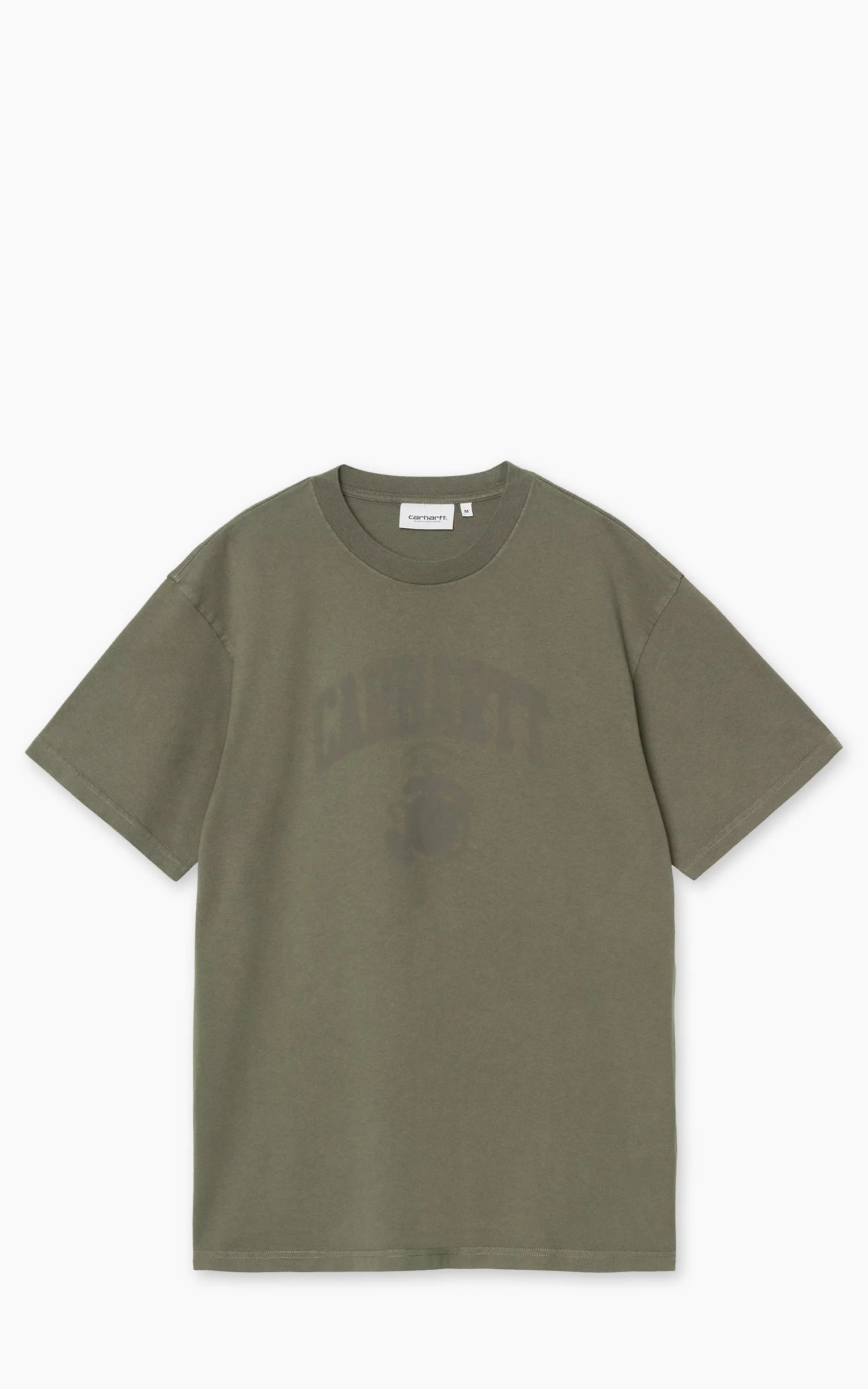 CARHARTT WIP S/S FADED POND CORPS T-SHIRT HEAVY STONE WASH CYPRESS - 1