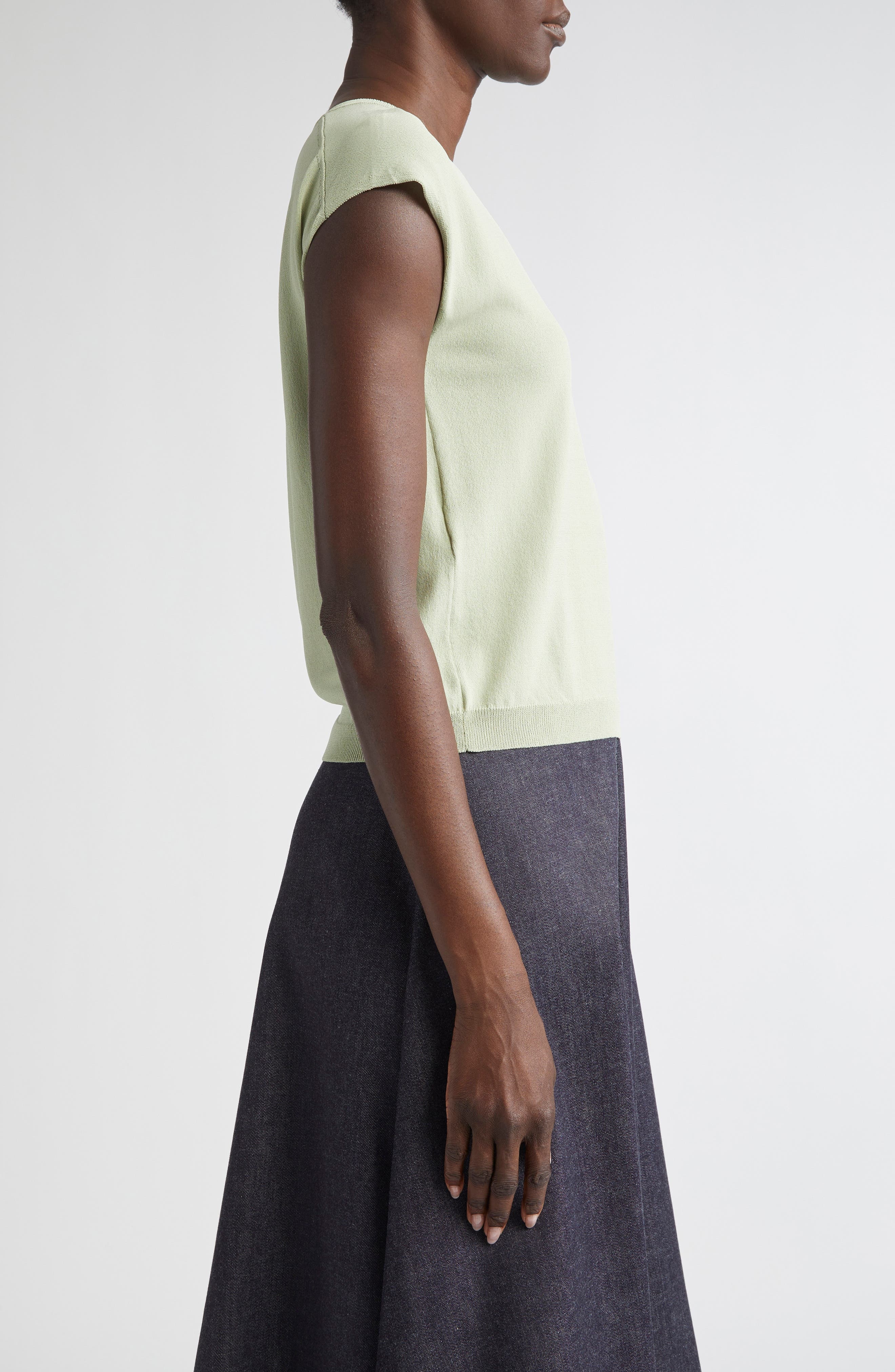 Altuzarra Rinaldi Asymmetric Cap Sleeve Sweater in Ophelia at Nordstrom - 4