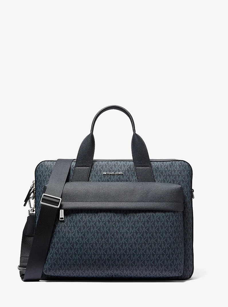 Pacey Medium Signature Logo Pocket Briefcase - 1
