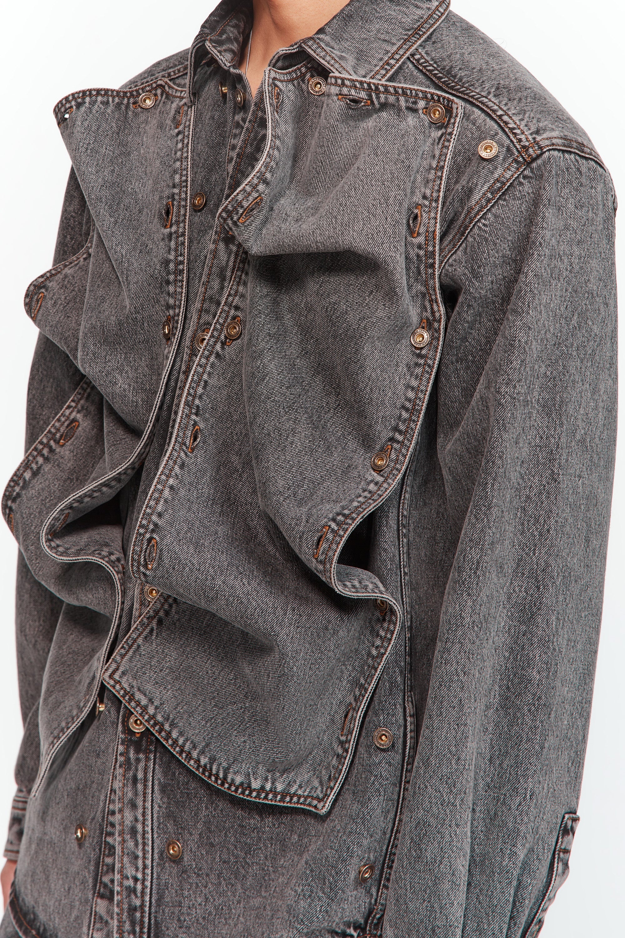 Evergreen Snap Off Denim Shirt - 4