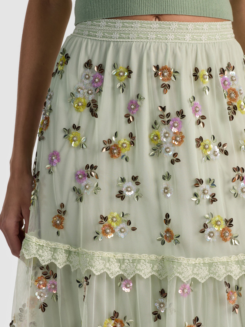 ALLEGRA EMBELLISHED MAXI SKIRT 5