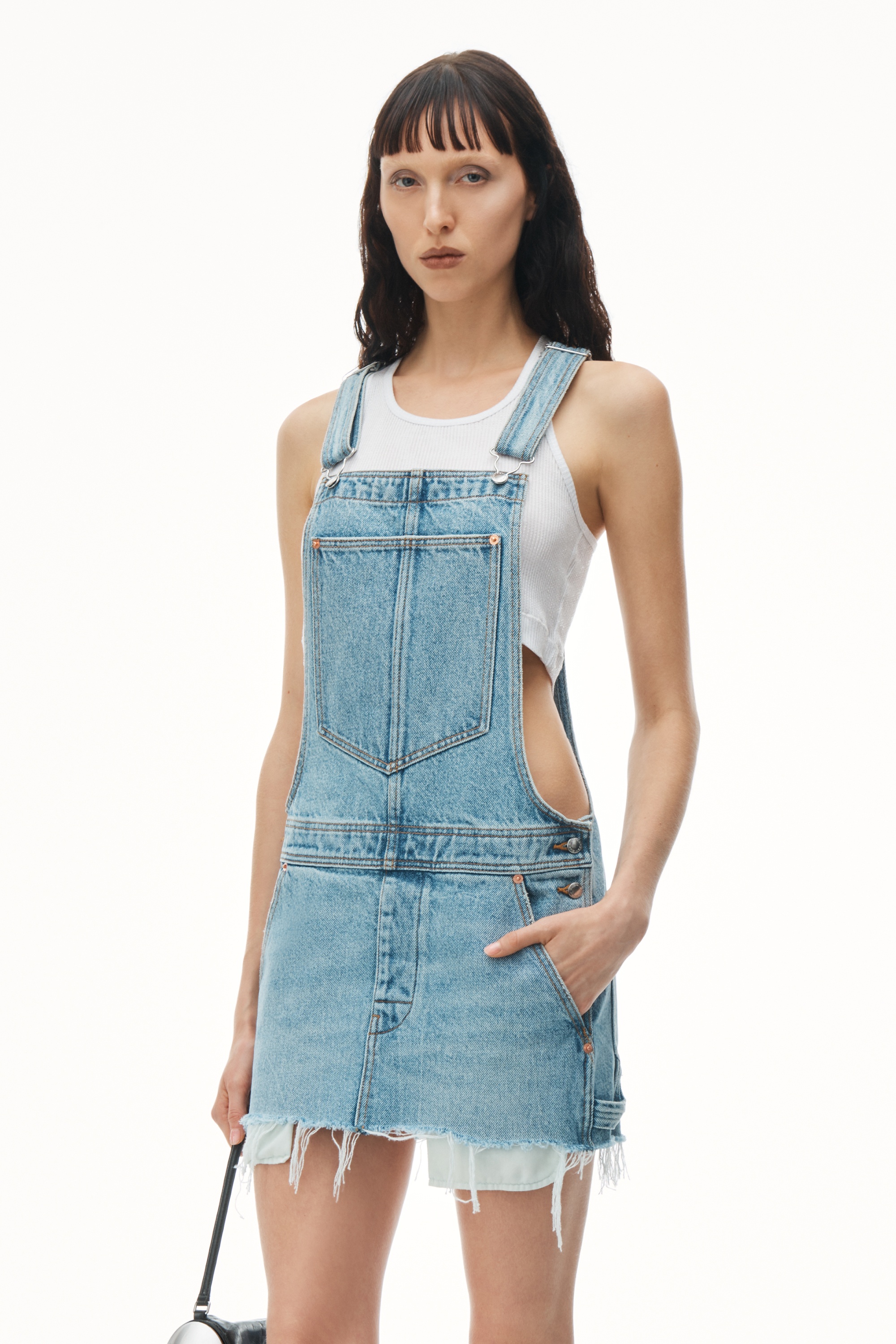 Overall Denim Minidress - 6