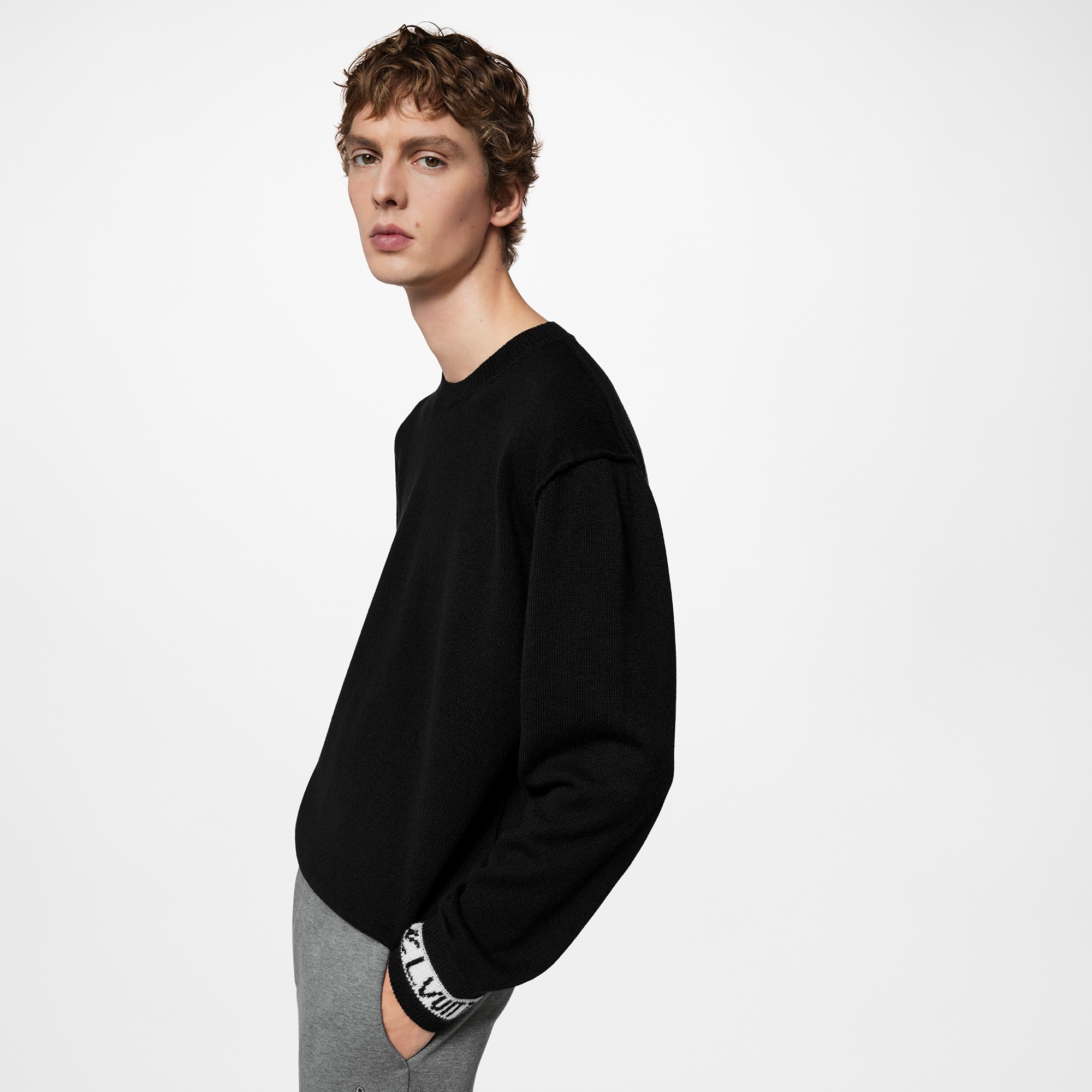 LV Cuffs Cashmere Crewneck - 4