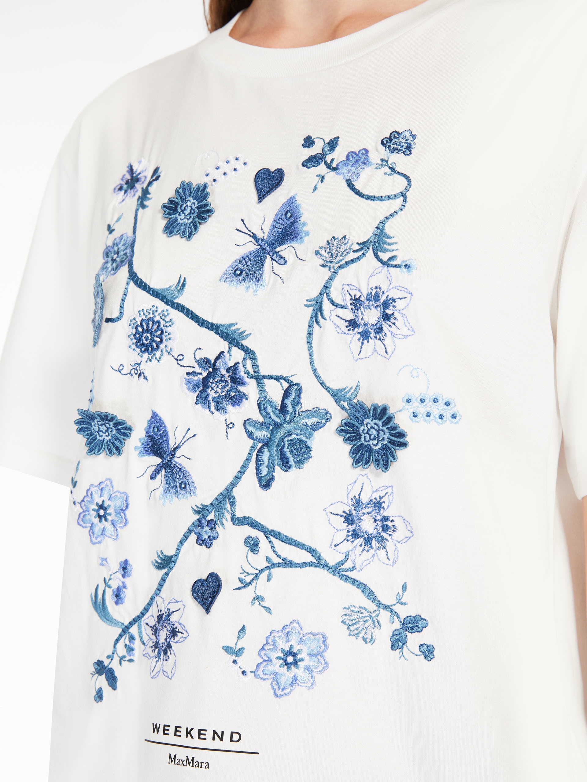 BARBANO Cotton T-shirt with embroidered lettering detail - 6