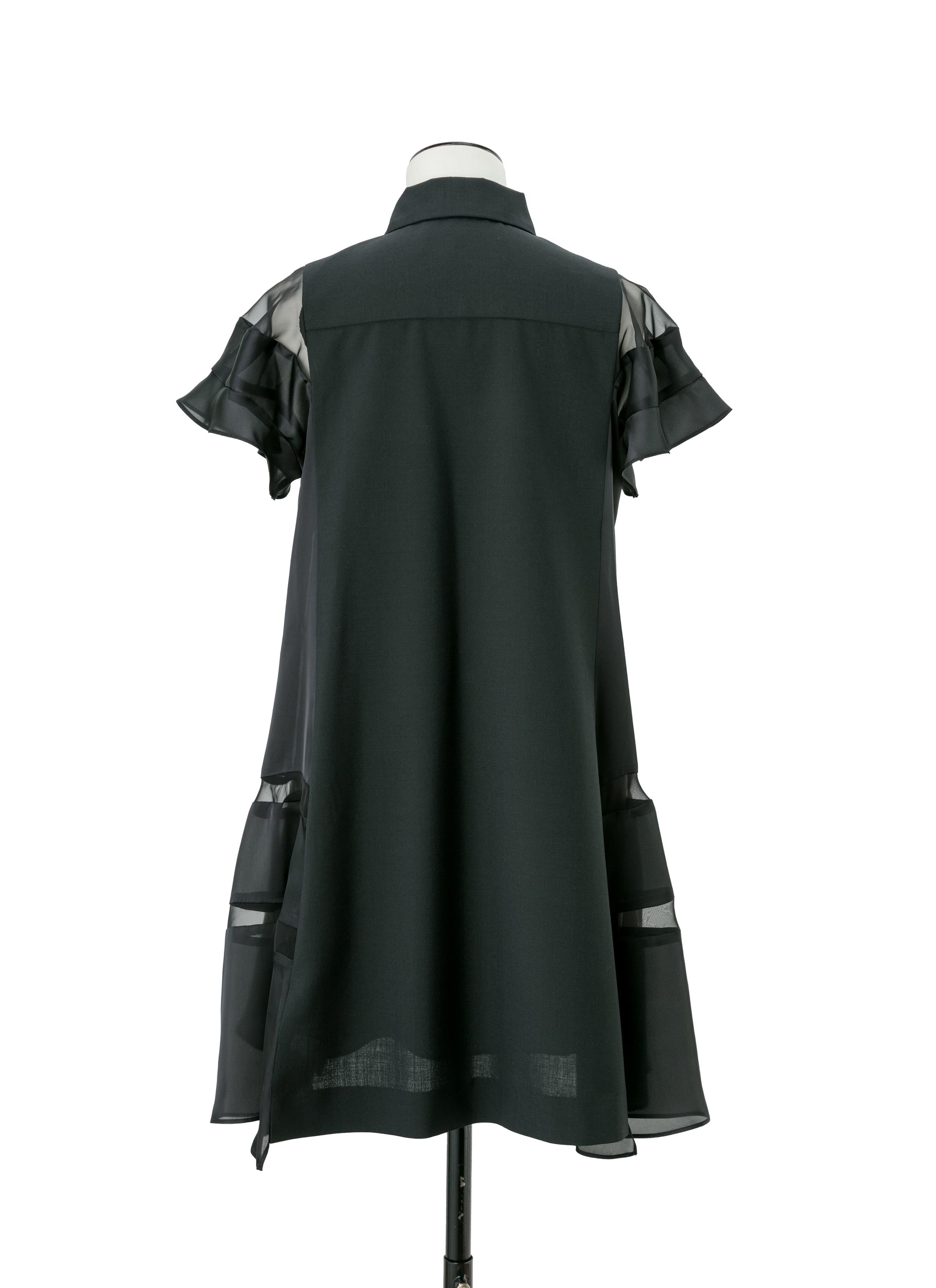 Suiting x Satin Dress - 3